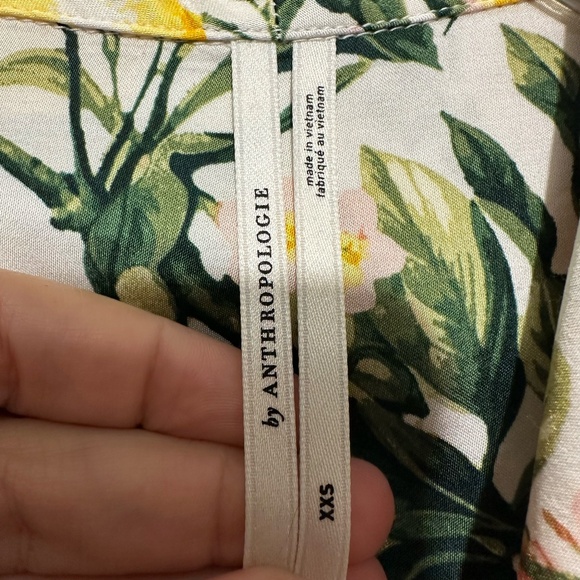 By Anthropologie Lemon Pajama Top - size XXS - Picture 5 of 6